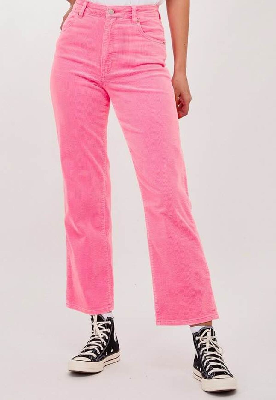 Rolla’s Sz 28 Pink Cordial Corduroy Original High Rise Straight Jeans Pants NWOT